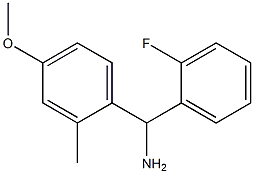 (2-fluorophenyl)(4-methoxy-2-methylphenyl)methanamine Struktur
