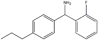 (2-fluorophenyl)(4-propylphenyl)methanamine Structure