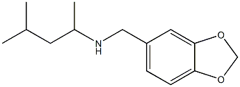 (2H-1,3-benzodioxol-5-ylmethyl)(4-methylpentan-2-yl)amine Struktur