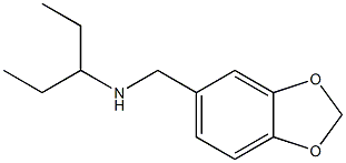 (2H-1,3-benzodioxol-5-ylmethyl)(pentan-3-yl)amine Structure