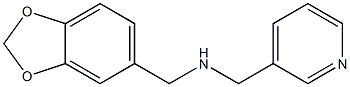 (2H-1,3-benzodioxol-5-ylmethyl)(pyridin-3-ylmethyl)amine Struktur