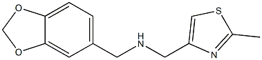 (2H-1,3-benzodioxol-5-ylmethyl)[(2-methyl-1,3-thiazol-4-yl)methyl]amine