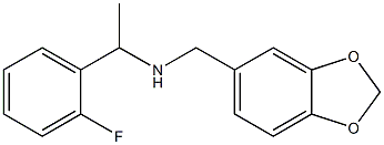 (2H-1,3-benzodioxol-5-ylmethyl)[1-(2-fluorophenyl)ethyl]amine Structure