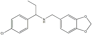 (2H-1,3-benzodioxol-5-ylmethyl)[1-(4-chlorophenyl)propyl]amine