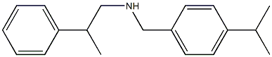 (2-phenylpropyl)({[4-(propan-2-yl)phenyl]methyl})amine Structure