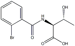 (2S,3R)-2-[(2-bromobenzoyl)amino]-3-hydroxybutanoic acid Structure