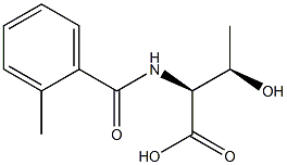 (2S,3R)-3-hydroxy-2-[(2-methylbenzoyl)amino]butanoic acid Struktur