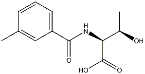 (2S,3R)-3-hydroxy-2-[(3-methylbenzoyl)amino]butanoic acid Structure