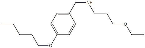 (3-ethoxypropyl)({[4-(pentyloxy)phenyl]methyl})amine Struktur