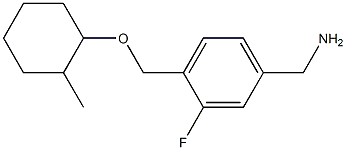 (3-fluoro-4-{[(2-methylcyclohexyl)oxy]methyl}phenyl)methanamine