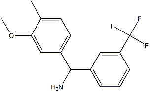 (3-methoxy-4-methylphenyl)[3-(trifluoromethyl)phenyl]methanamine