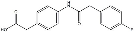 (4-{[(4-fluorophenyl)acetyl]amino}phenyl)acetic acid Structure
