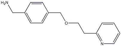 (4-{[2-(pyridin-2-yl)ethoxy]methyl}phenyl)methanamine Struktur