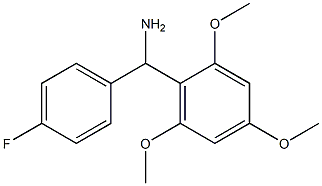 (4-fluorophenyl)(2,4,6-trimethoxyphenyl)methanamine Structure