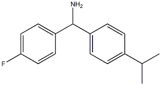 (4-fluorophenyl)[4-(propan-2-yl)phenyl]methanamine Struktur