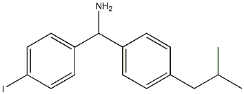(4-iodophenyl)[4-(2-methylpropyl)phenyl]methanamine Struktur