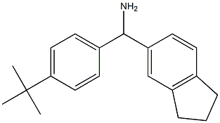(4-tert-butylphenyl)(2,3-dihydro-1H-inden-5-yl)methanamine Structure