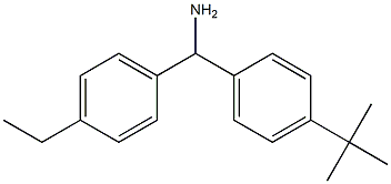 (4-tert-butylphenyl)(4-ethylphenyl)methanamine Struktur