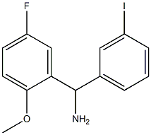 (5-fluoro-2-methoxyphenyl)(3-iodophenyl)methanamine 化学構造式