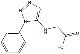 [(1-phenyl-1H-tetrazol-5-yl)amino]acetic acid,,结构式