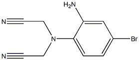 [(2-amino-4-bromophenyl)(cyanomethyl)amino]acetonitrile 化学構造式