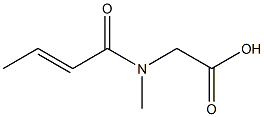 [(2E)-but-2-enoyl(methyl)amino]acetic acid Structure