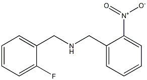 [(2-fluorophenyl)methyl][(2-nitrophenyl)methyl]amine Struktur