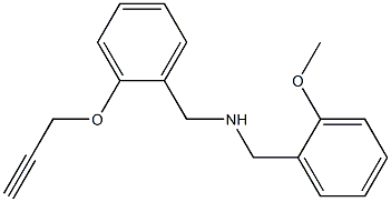[(2-methoxyphenyl)methyl]({[2-(prop-2-yn-1-yloxy)phenyl]methyl})amine