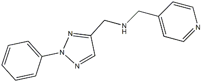 [(2-phenyl-2H-1,2,3-triazol-4-yl)methyl](pyridin-4-ylmethyl)amine Struktur