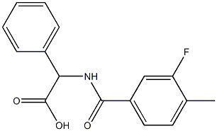 [(3-fluoro-4-methylbenzoyl)amino](phenyl)acetic acid|