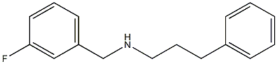 [(3-fluorophenyl)methyl](3-phenylpropyl)amine Struktur