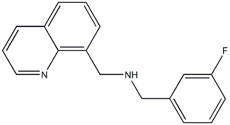 [(3-fluorophenyl)methyl](quinolin-8-ylmethyl)amine Struktur