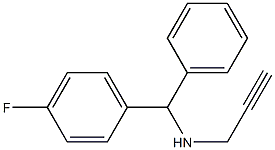 [(4-fluorophenyl)(phenyl)methyl](prop-2-yn-1-yl)amine Struktur