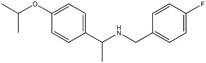 [(4-fluorophenyl)methyl]({1-[4-(propan-2-yloxy)phenyl]ethyl})amine|