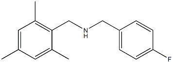 [(4-fluorophenyl)methyl][(2,4,6-trimethylphenyl)methyl]amine Struktur