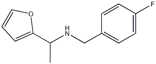 [(4-fluorophenyl)methyl][1-(furan-2-yl)ethyl]amine Structure