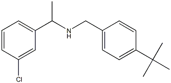 [(4-tert-butylphenyl)methyl][1-(3-chlorophenyl)ethyl]amine Structure