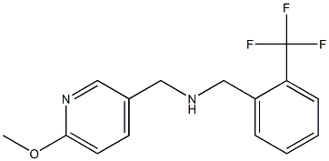 [(6-methoxypyridin-3-yl)methyl]({[2-(trifluoromethyl)phenyl]methyl})amine