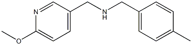 [(6-methoxypyridin-3-yl)methyl][(4-methylphenyl)methyl]amine Struktur