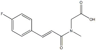 [[(2E)-3-(4-fluorophenyl)prop-2-enoyl](methyl)amino]acetic acid