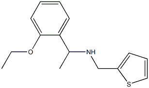 [1-(2-ethoxyphenyl)ethyl](thiophen-2-ylmethyl)amine Structure