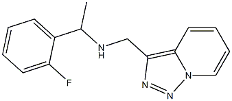 [1-(2-fluorophenyl)ethyl]({[1,2,4]triazolo[3,4-a]pyridin-3-ylmethyl})amine|