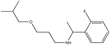 [1-(2-fluorophenyl)ethyl][3-(2-methylpropoxy)propyl]amine Structure
