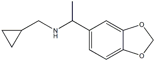 [1-(2H-1,3-benzodioxol-5-yl)ethyl](cyclopropylmethyl)amine Structure