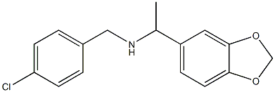 [1-(2H-1,3-benzodioxol-5-yl)ethyl][(4-chlorophenyl)methyl]amine Structure