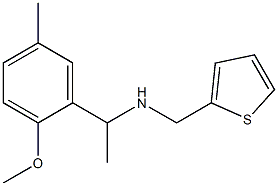[1-(2-methoxy-5-methylphenyl)ethyl](thiophen-2-ylmethyl)amine