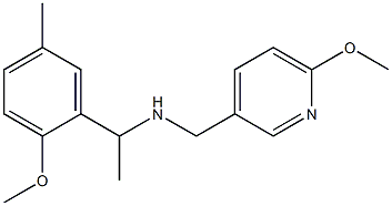 [1-(2-methoxy-5-methylphenyl)ethyl][(6-methoxypyridin-3-yl)methyl]amine