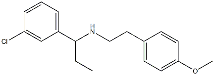  [1-(3-chlorophenyl)propyl][2-(4-methoxyphenyl)ethyl]amine