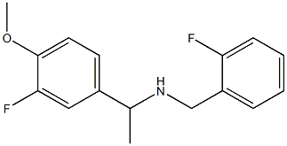 [1-(3-fluoro-4-methoxyphenyl)ethyl][(2-fluorophenyl)methyl]amine