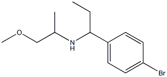 [1-(4-bromophenyl)propyl](1-methoxypropan-2-yl)amine Struktur